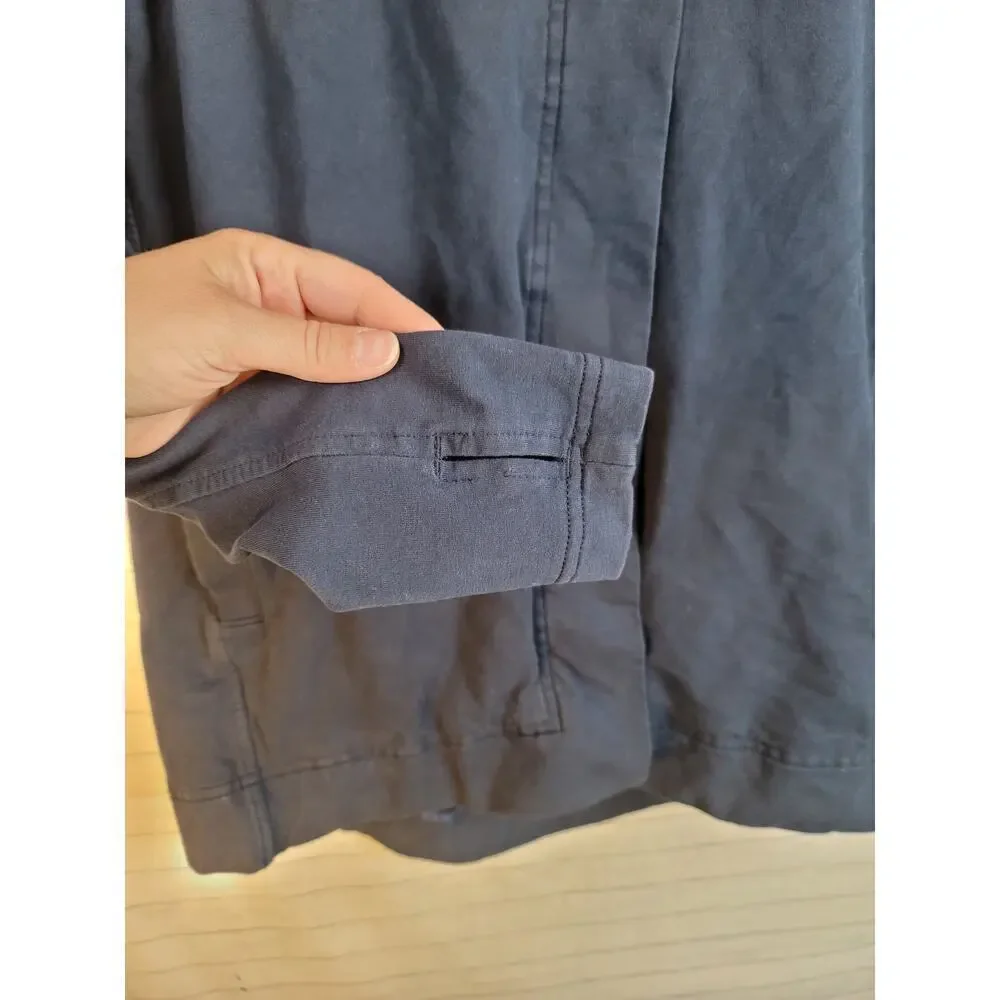 Lululemon Belle Wrap Asymmetrical Sweatshirt in Navy Blue, sz 2